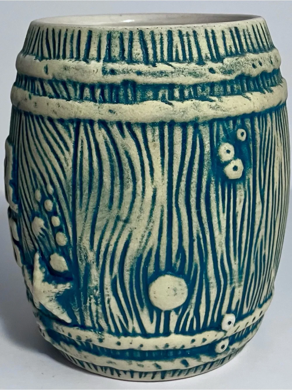 DISNEYLAND Trader Sam’s RUM BARREL MUG / 4th Edition / RARE Tiki Bar COLLECTIBLE - Picture 4 of 10